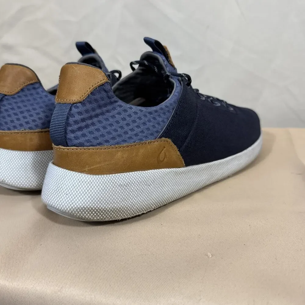 OluKai Nanea Li Mens 14 Navy Blue Sneakers Comfort Walking Casual Shoes EU 47